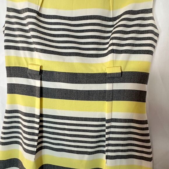 Calvin Klein Gray White and Yellow Striped Mini Dress Bodycon - Picture 7 of 9